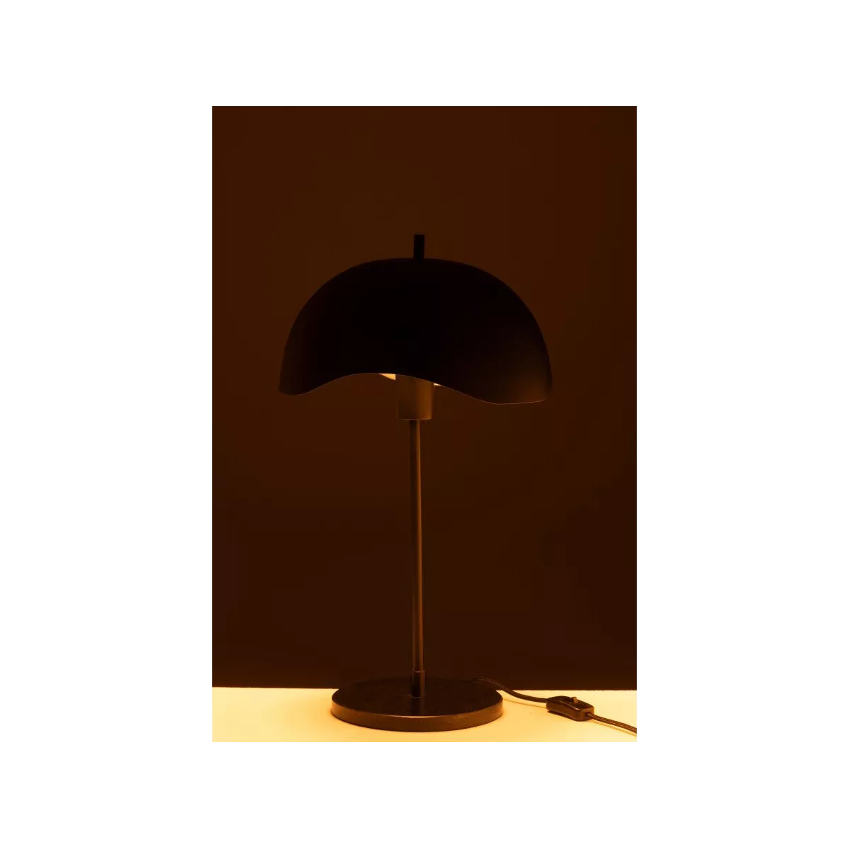 Lampe Métal/Marbre Noir