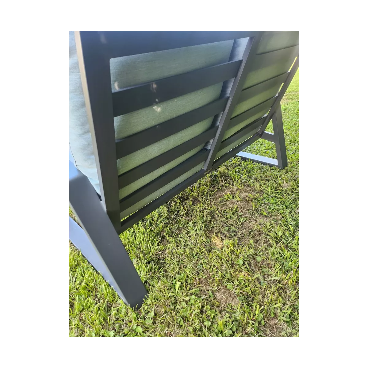 Salon Lagos : Canapé 2P +2 fauteuils tissu Bleu