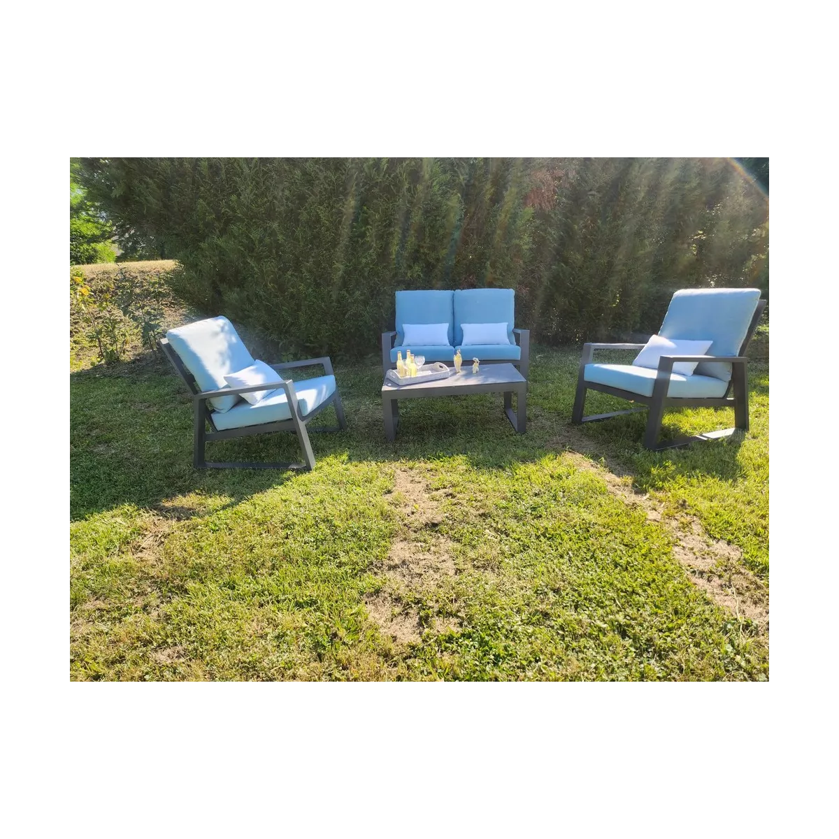 Fauteuil Lagos Bleu