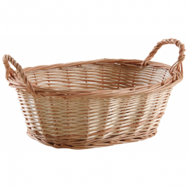 Corbeille Ovale Eclisse Blanche 32x22