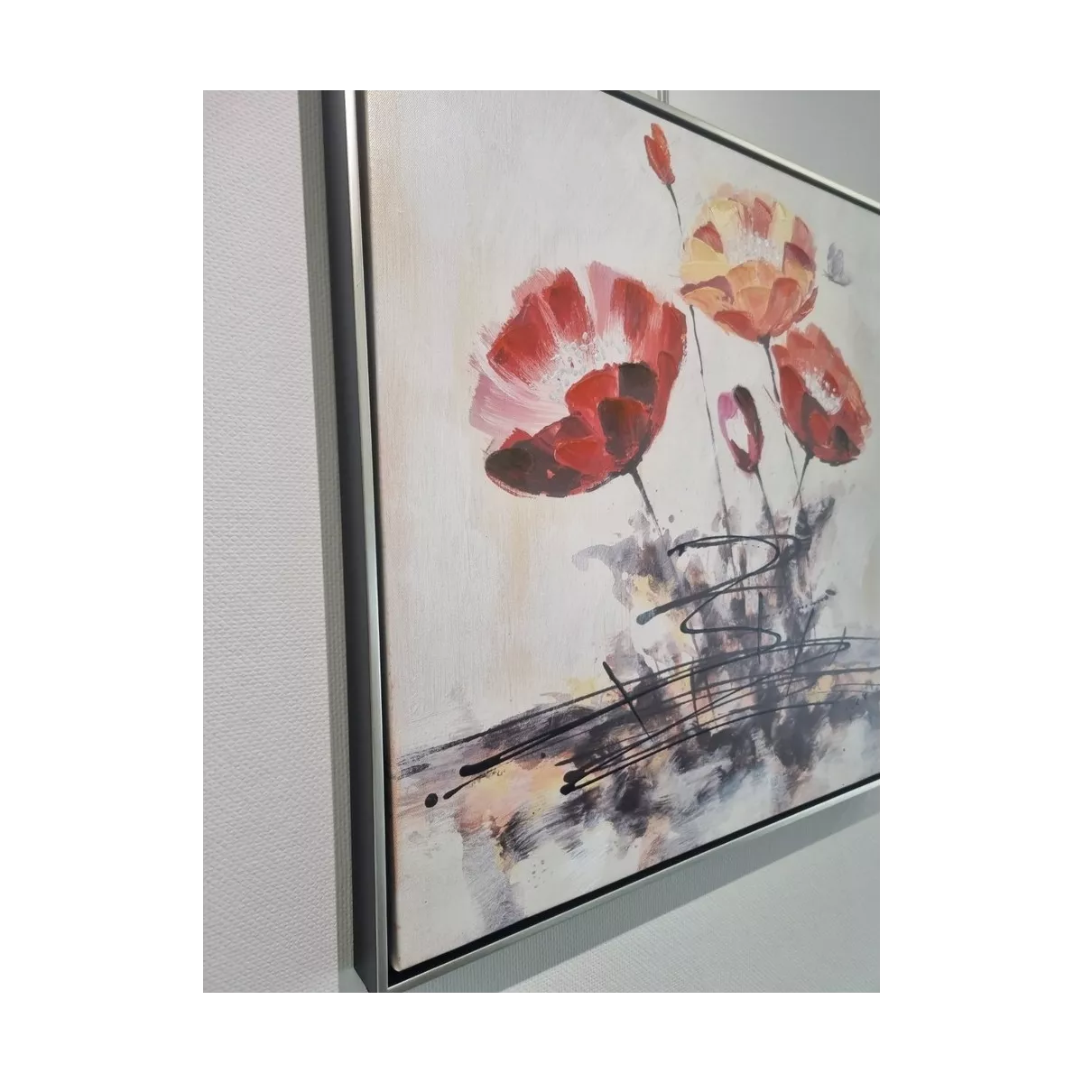 Tableau Coquelicots B 60 x 60 cm