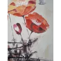Tableau Coquelicots 140 x 70 cm