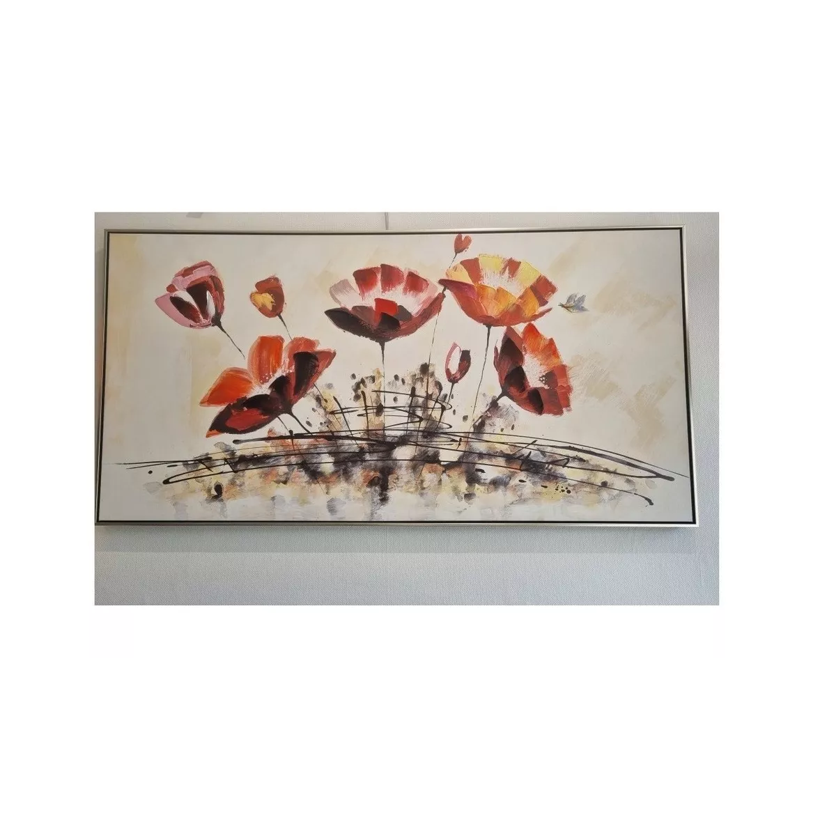 Tableau Coquelicots 140 x 70 cm