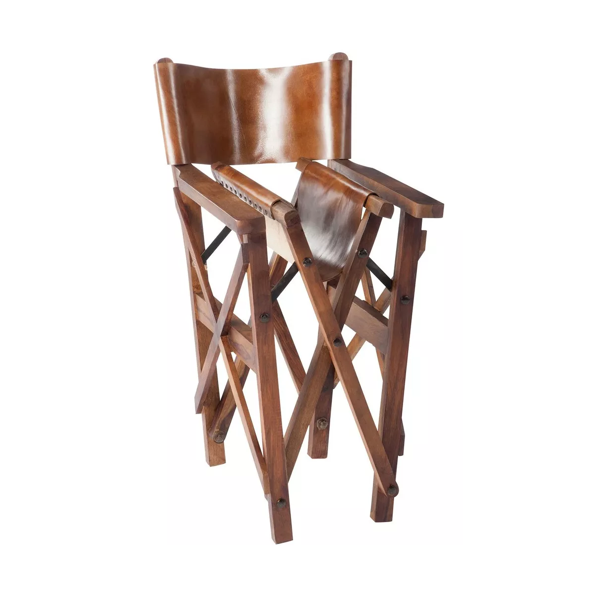 Fauteuil Cinéma Pliable Bois et Cuir