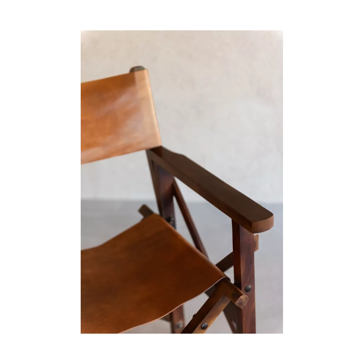 Fauteuil Cinéma Pliable Bois et Cuir