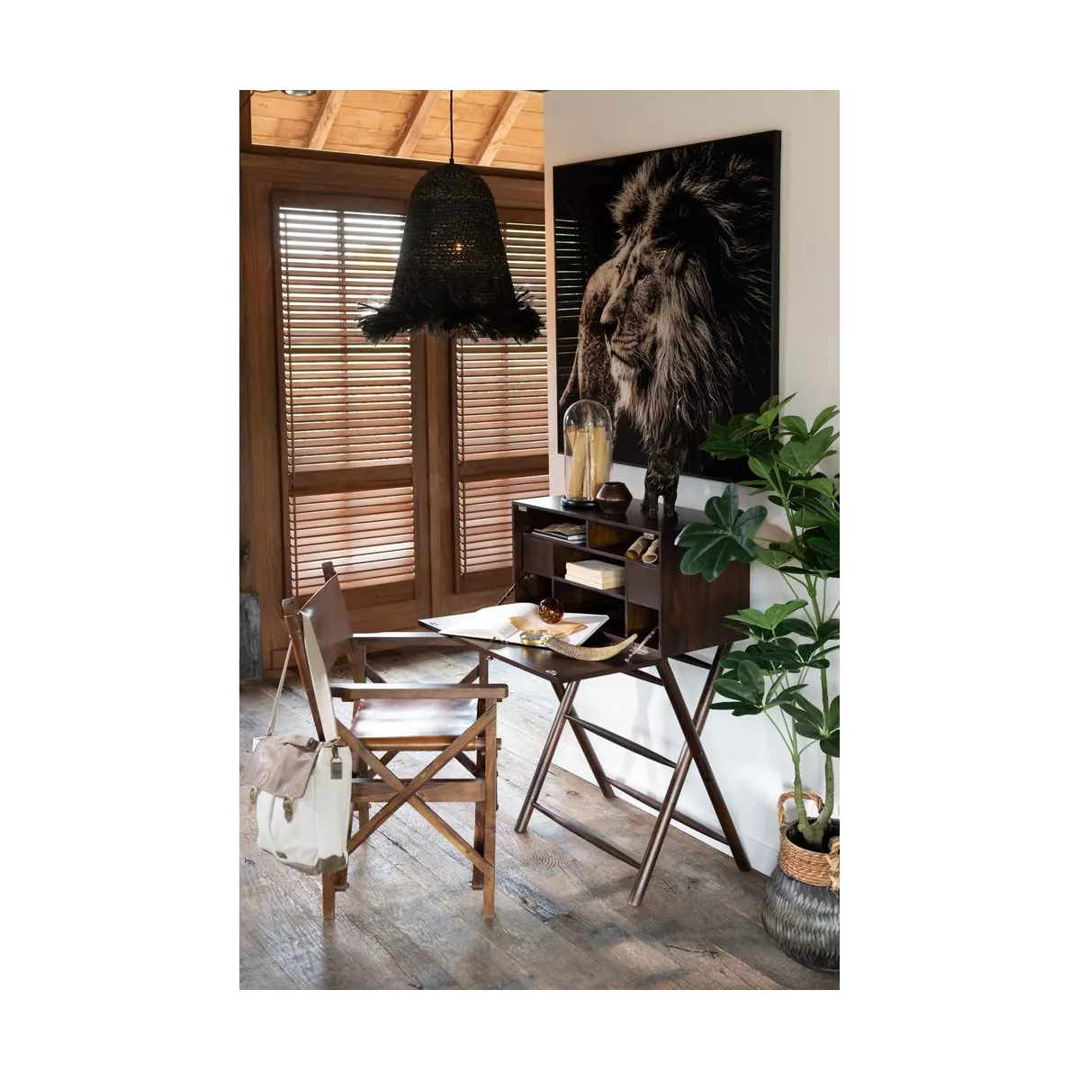 Fauteuil Cinéma Pliable Bois et Cuir