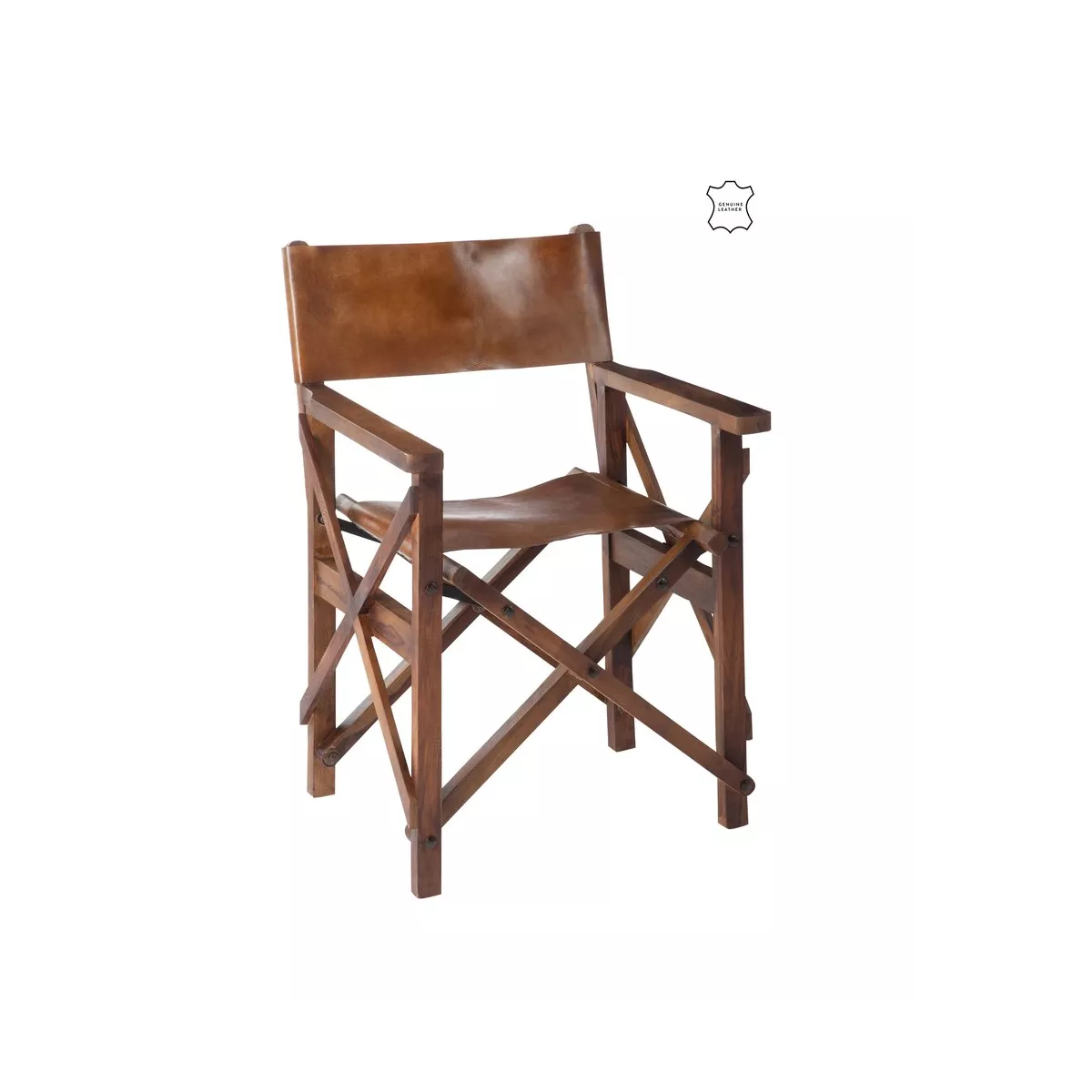 Fauteuil Cinéma Pliable Bois et Cuir