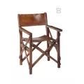 Fauteuil Cinéma Pliable Bois et Cuir