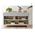 Bibliothèque basse Sesame 160 cm Bleu