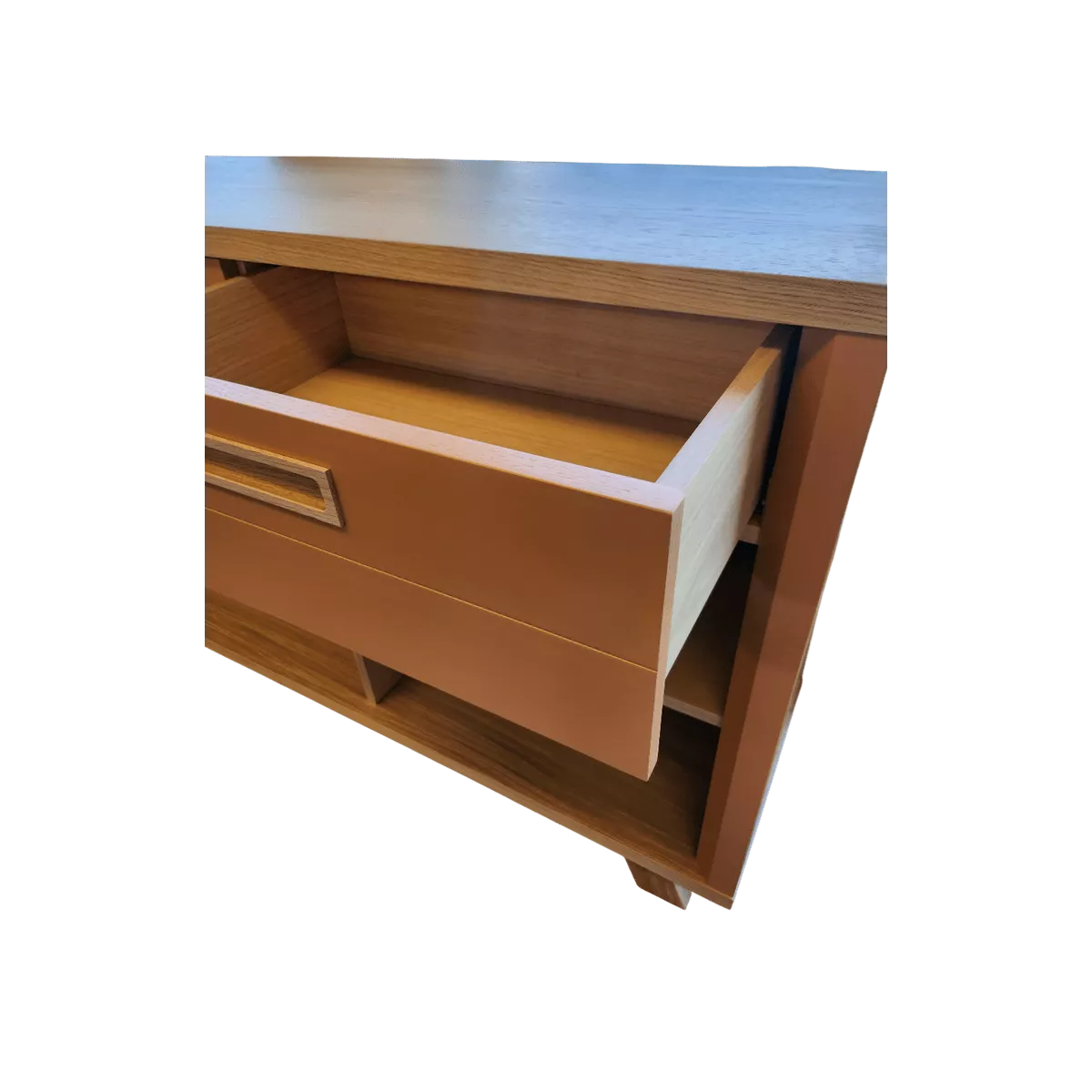 Bibliothèque basse Sesame 160 cm Terracotta