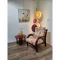 Fauteuil en rotin Denvers Prune