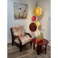 Fauteuil en rotin Denvers Prune