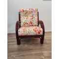 Fauteuil en rotin Denvers Prune