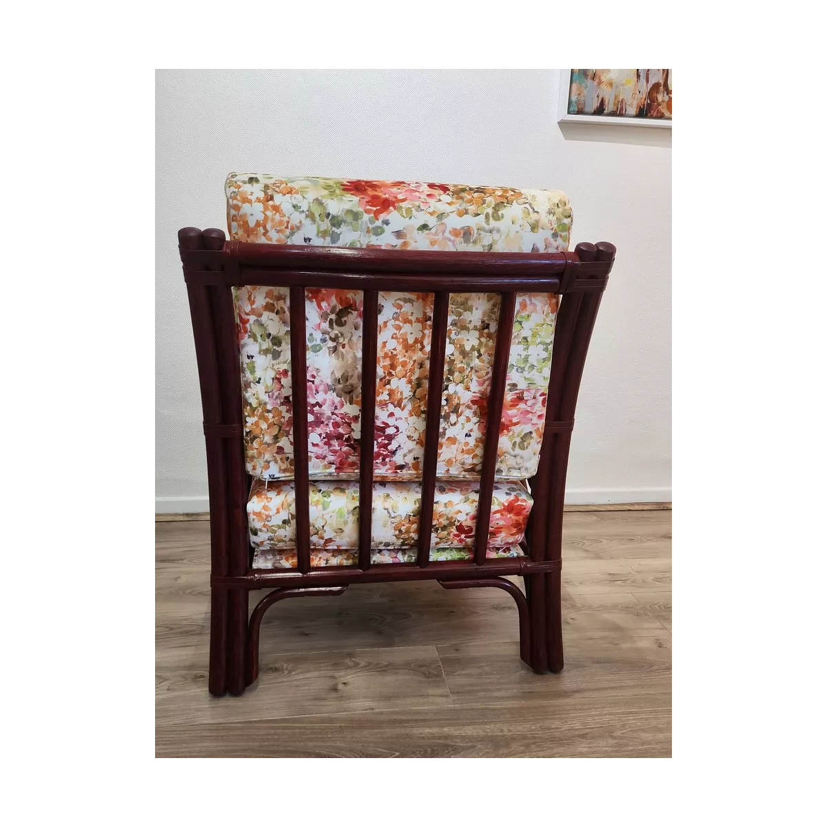 Fauteuil en rotin Denvers Prune