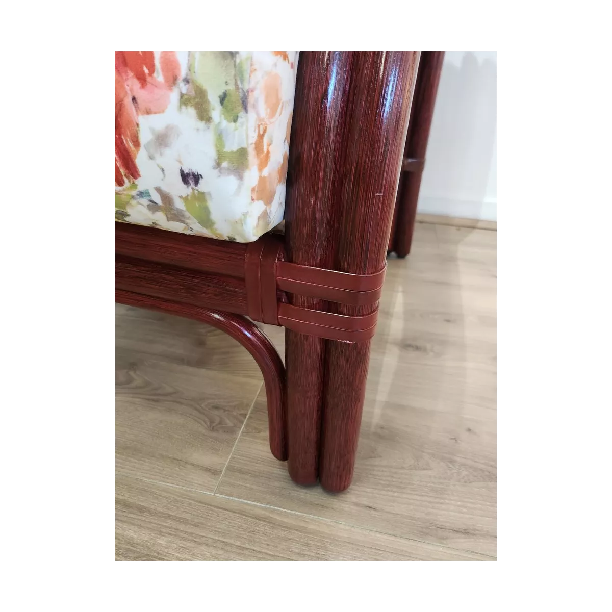 Fauteuil en rotin Denvers Prune