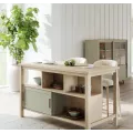 Table Ilot Central Sesame 150 cm Tilleul