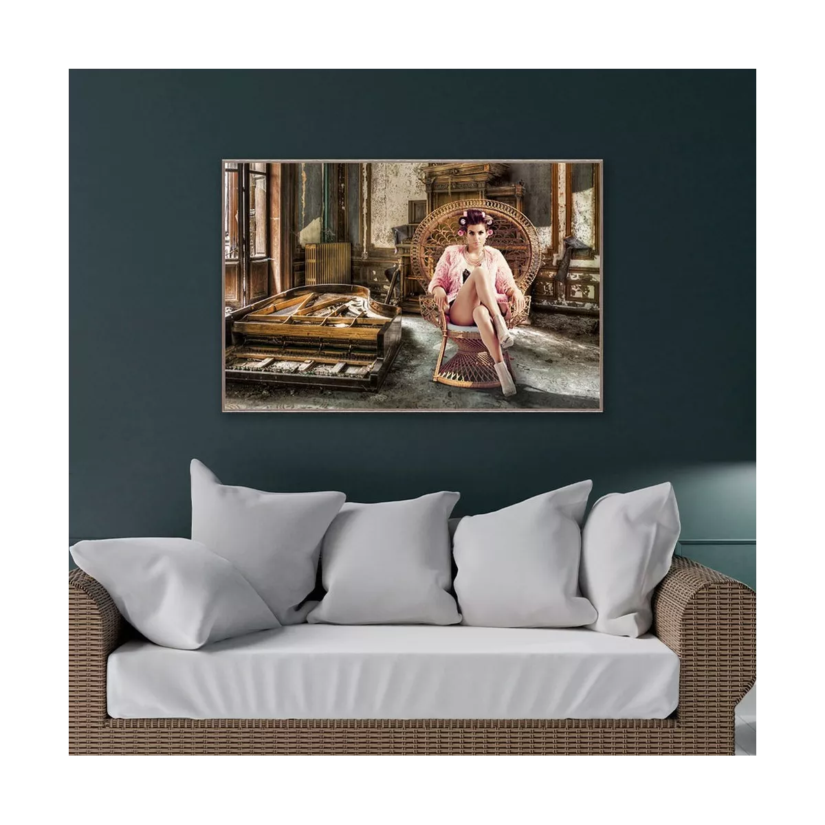 Tableau Femme Emmanuelle Strass 120x80