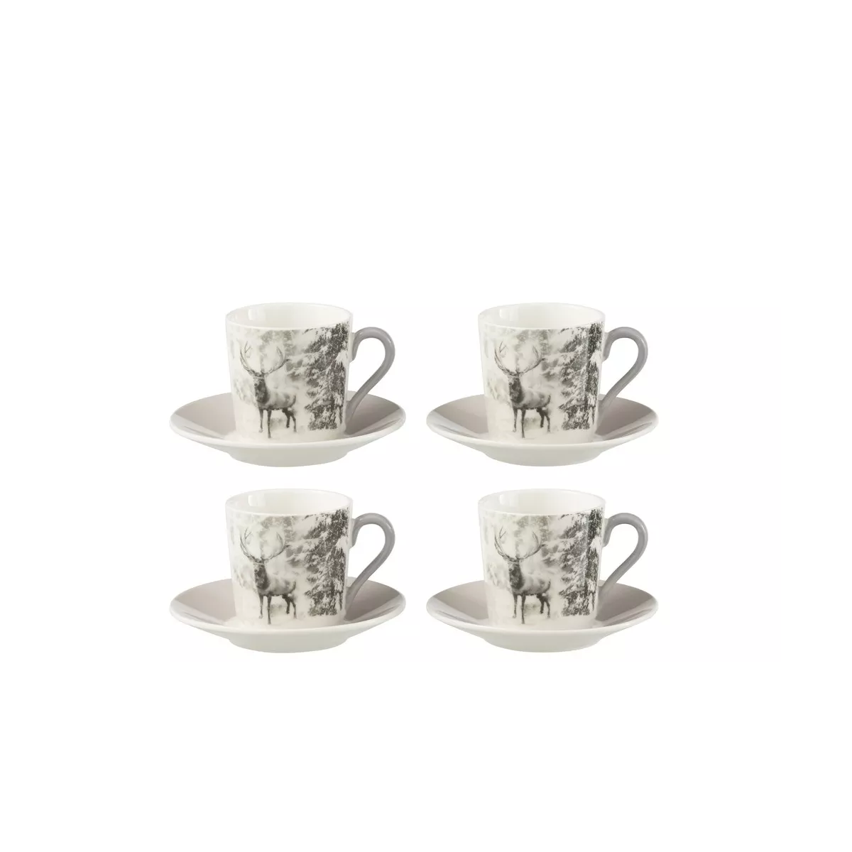Série de 4 Tasses à Café Renne GM