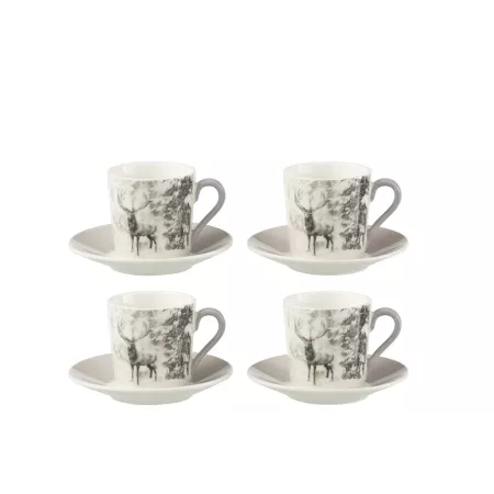 Série de 4 Tasses à Café Renne GM