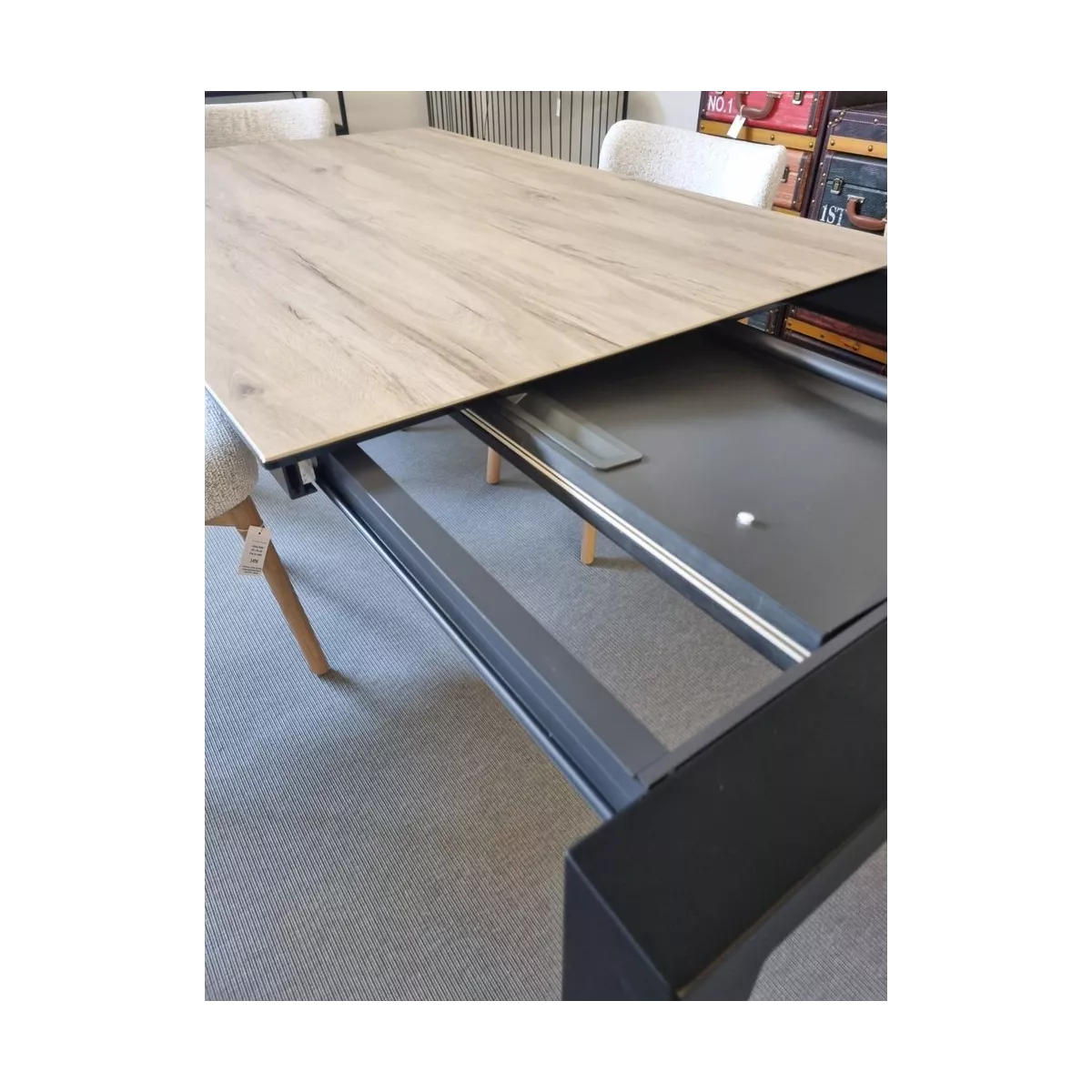 Table Tokio 140cm en Céramique Effet Bois