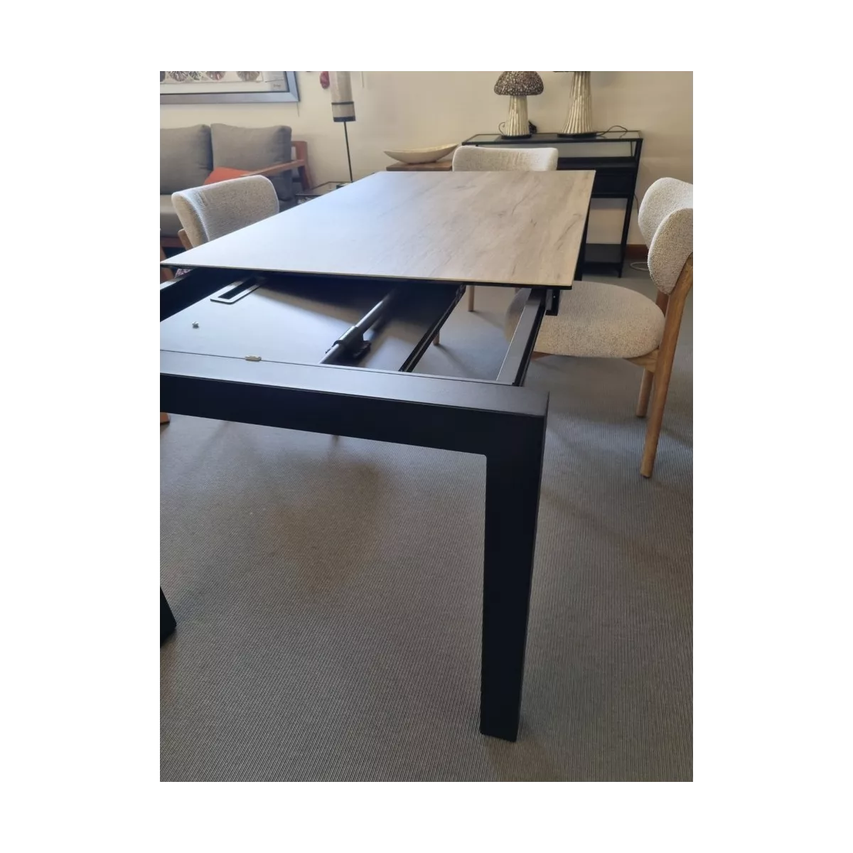 Table Tokio 140cm en Céramique Effet Bois