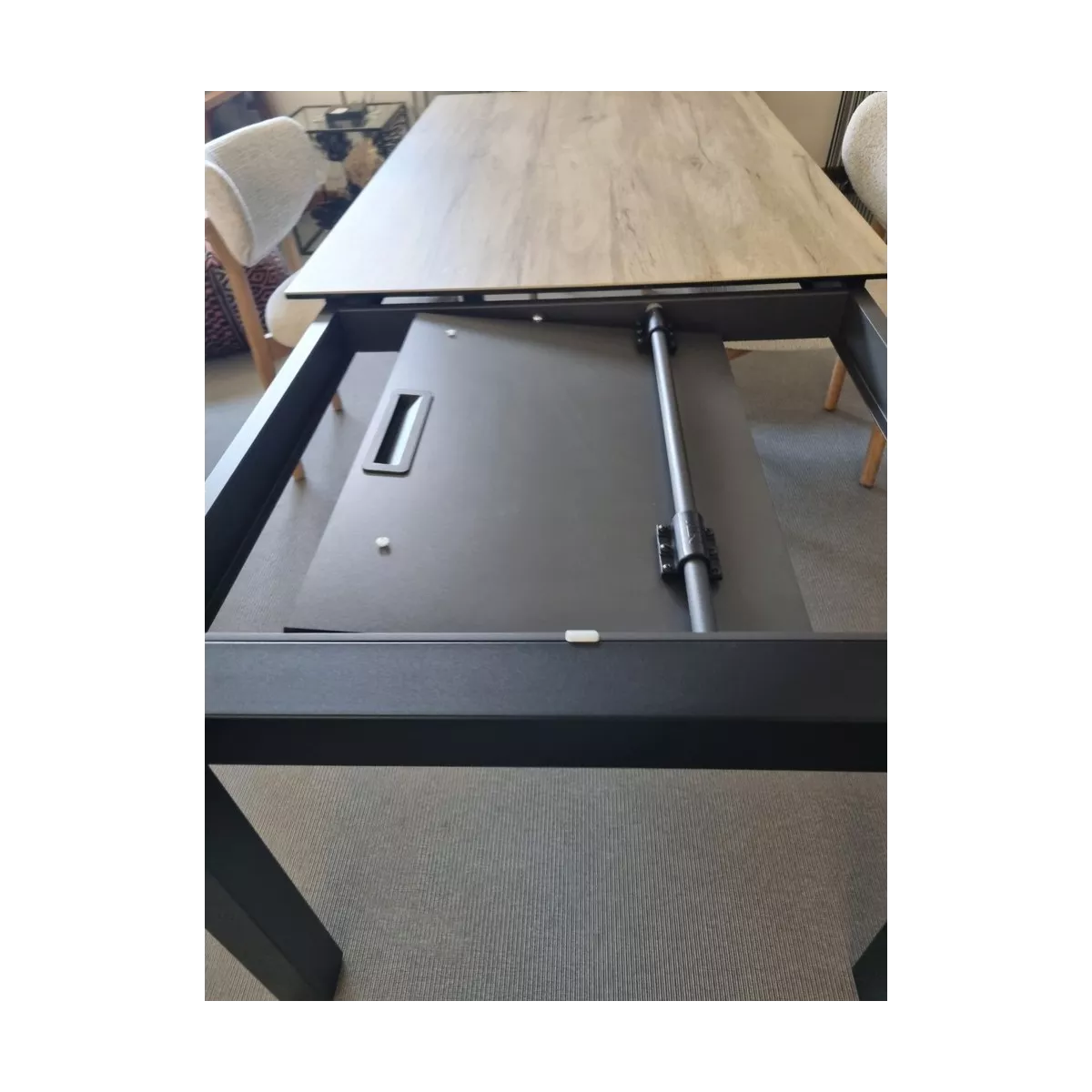 Table Tokio 140cm en Céramique Effet Bois