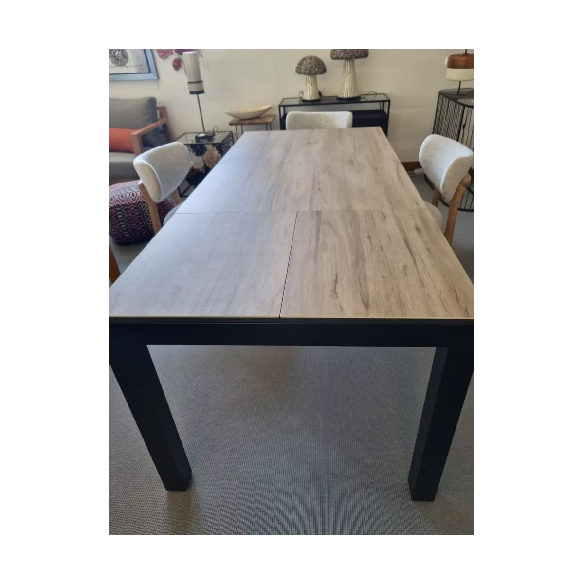 Table Tokio 140cm en Céramique Effet Bois