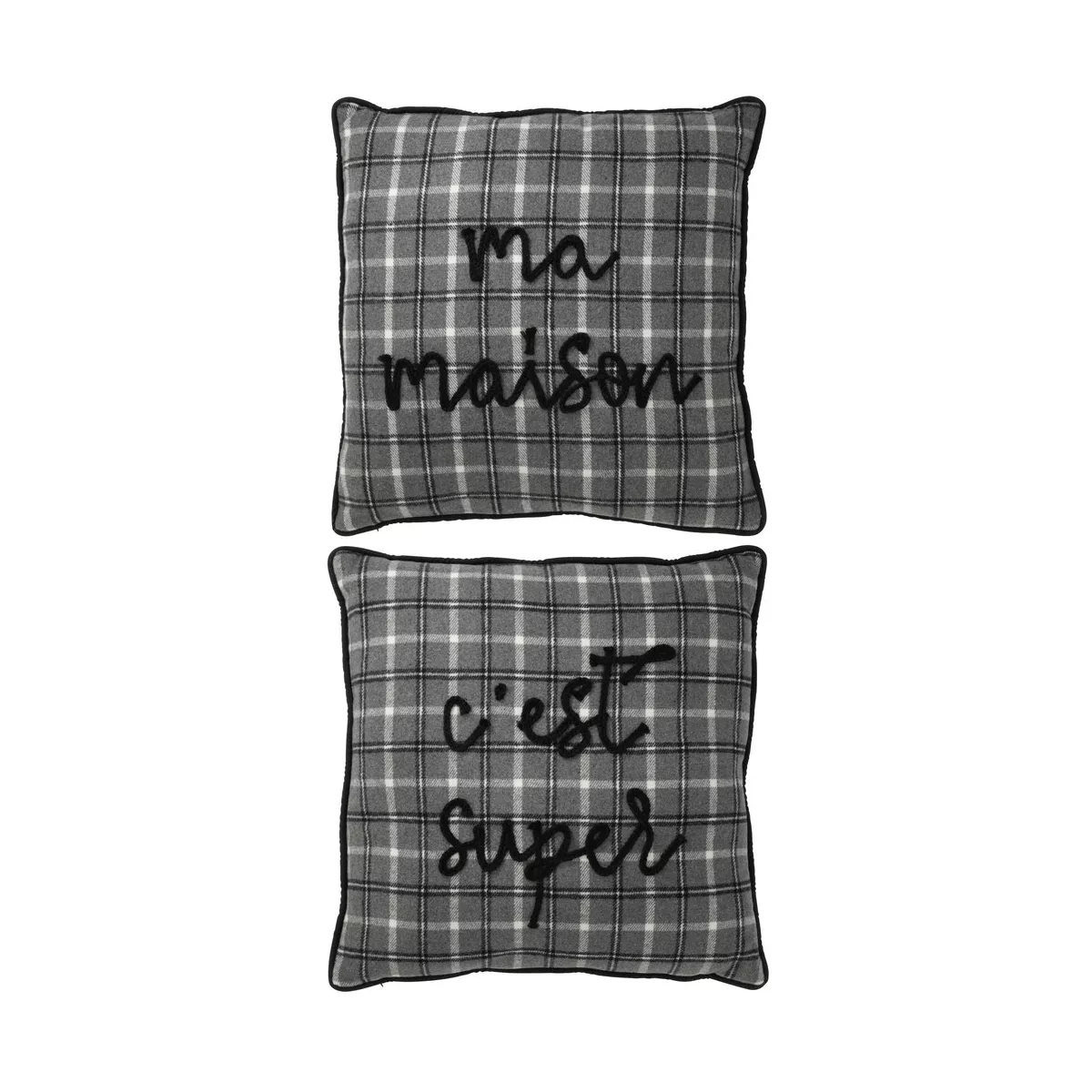 Lot de 2 Coussins Ma Maison C'est Super