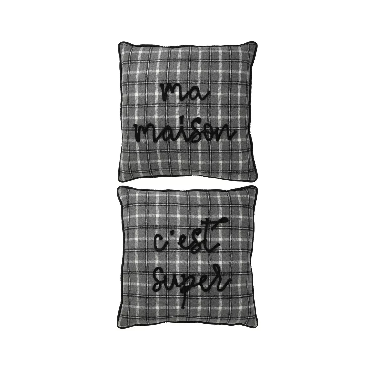 Lot de 2 Coussins Ma Maison C'est Super