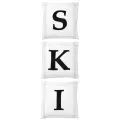 Lot de 3 Coussins Ski
