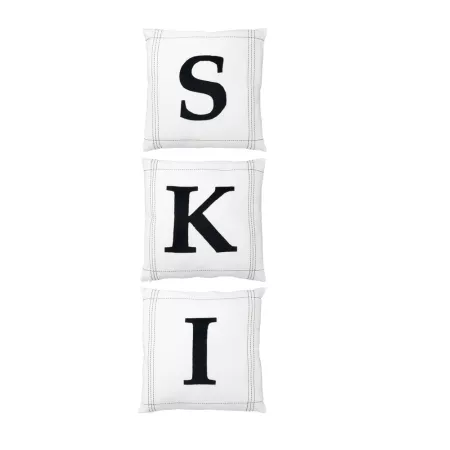 Lot de 3 Coussins Ski