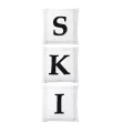 Lot de 3 Coussins Ski