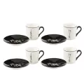 Série de 4 Tasses à Café Ski PM