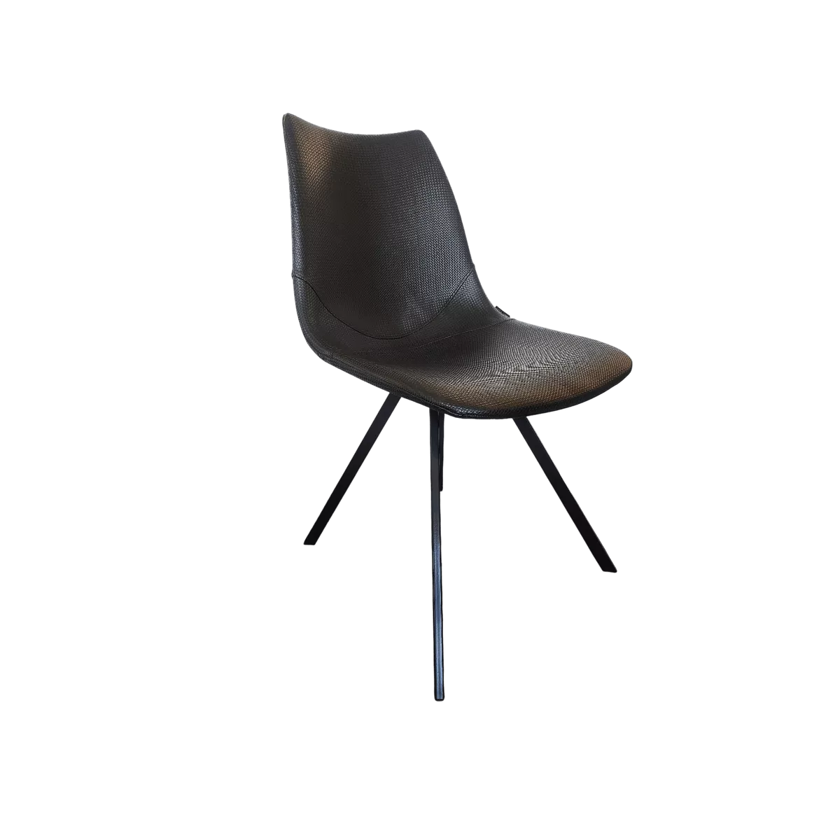 Chaise Happy Simili Wicker Noir