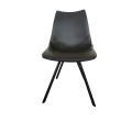 Chaise Happy Simili Wicker Noir
