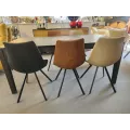 Chaise Happy Simili Wicker Noir