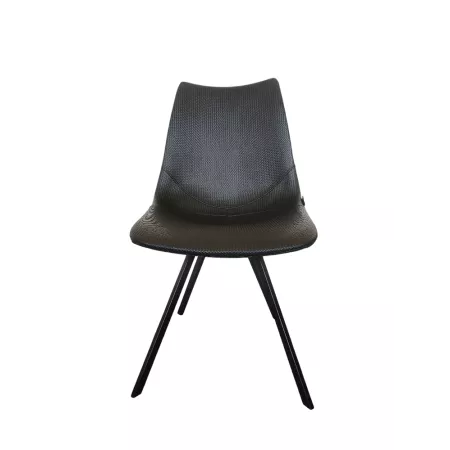 Chaise Happy Simili Wicker Noir