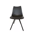 Chaise Happy Simili Wicker Noir