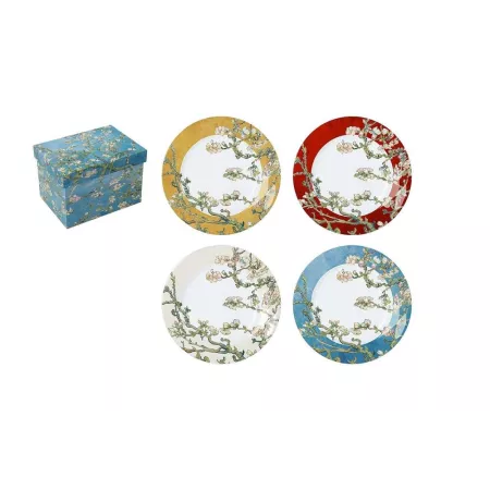 Coffret 4 Assiettes Les Amandiers Van Gogh