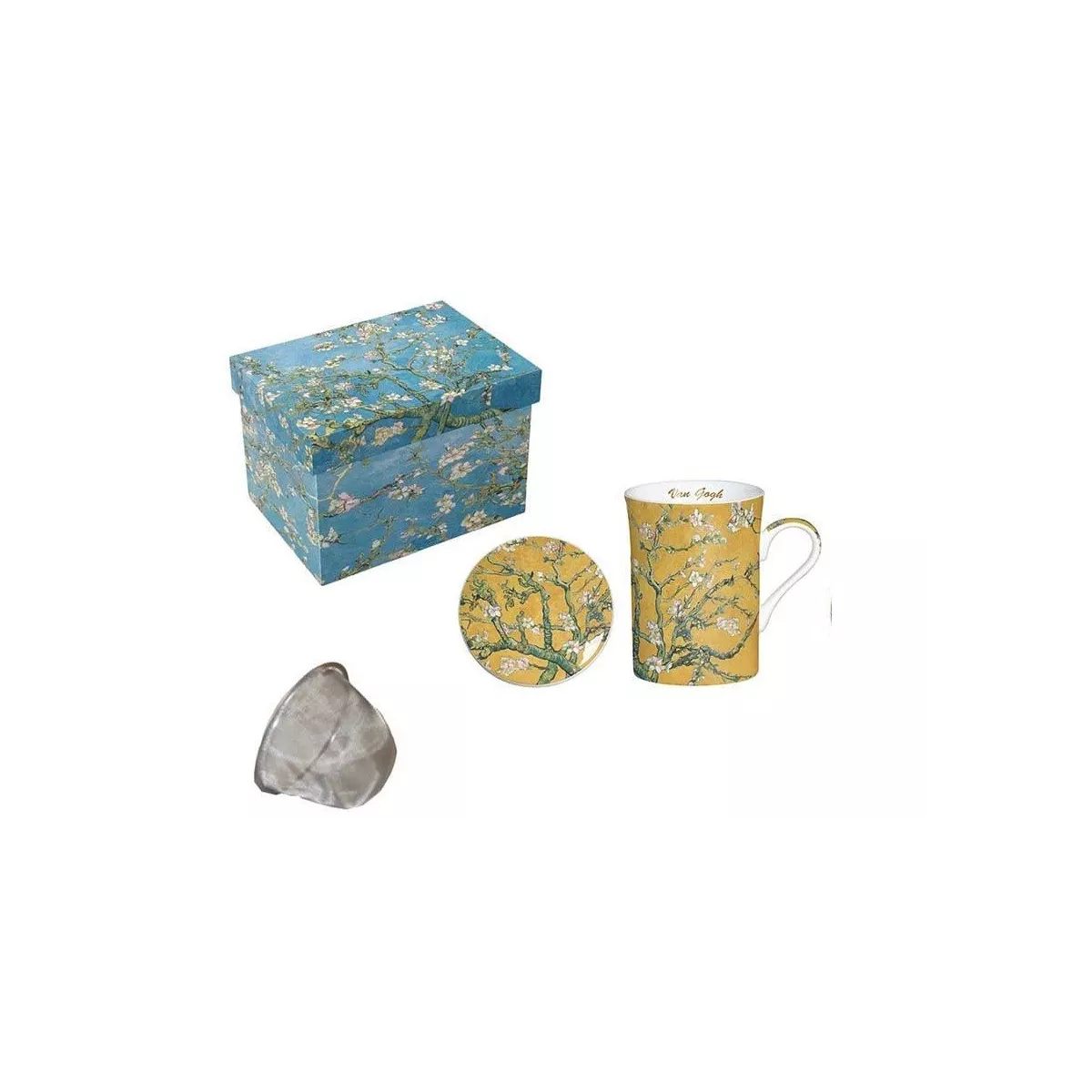 Coffret 1 Tisanière Les Amandiers Van Gogh Jaune