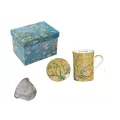 Coffret 1 Tisanière Les Amandiers Van Gogh Jaune