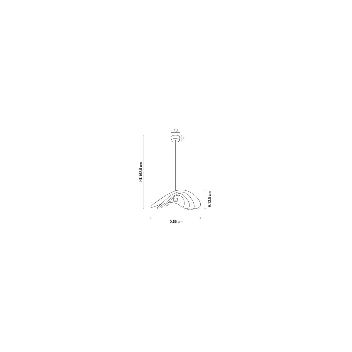 Suspension Selenitis 78 cm