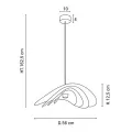 Suspension Selenitis 78 cm