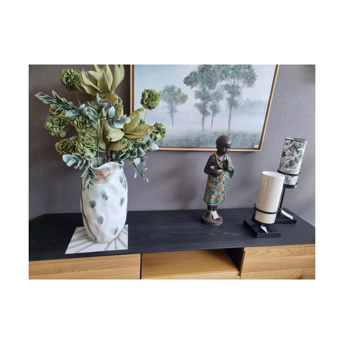 Vase Lune Porcelaine h.46cm