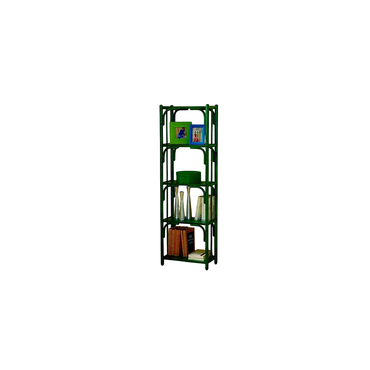 Etagère Rome en rotin Vert 46x145
