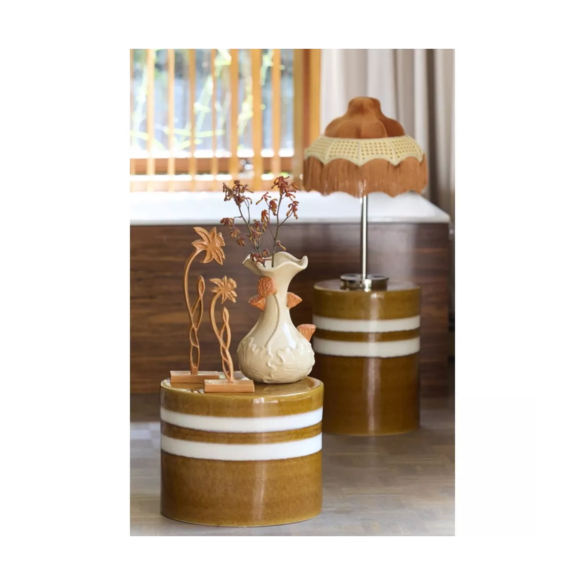 Table d'apoint Mooca 42x42 Cognac