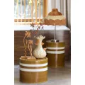 Table d'apoint Mooca 42x42 Cognac