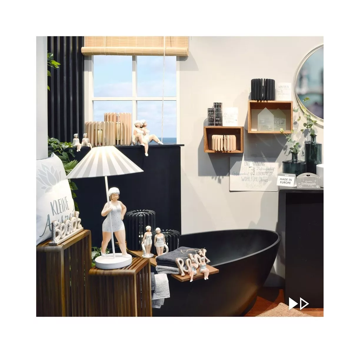 Lampe Becky Beige et blanc H.60cm
