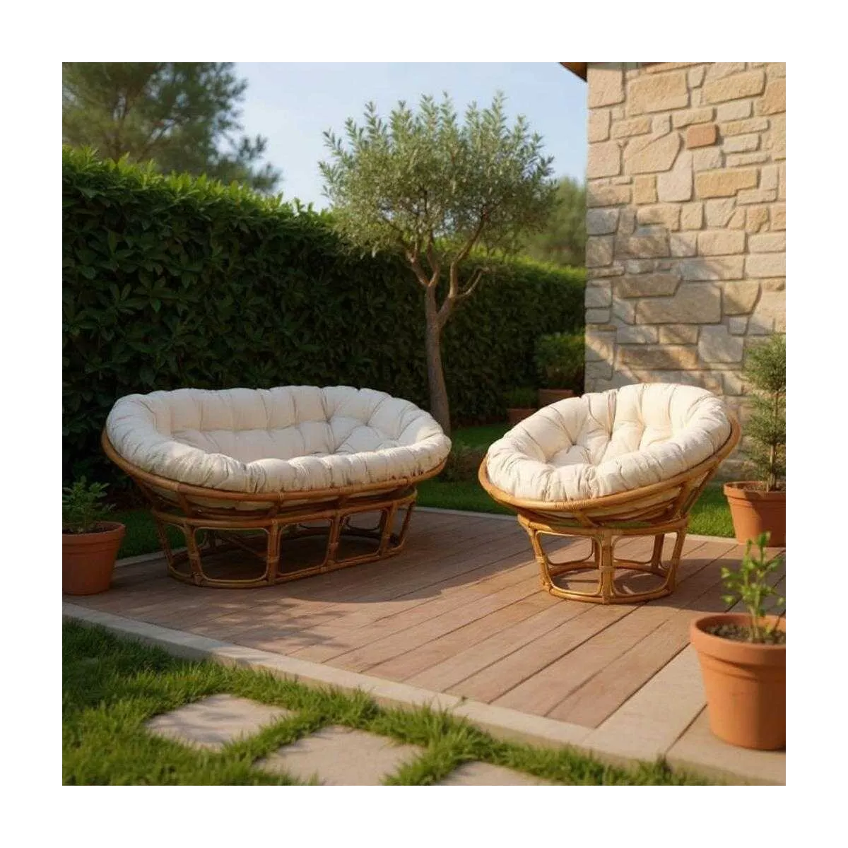 Fauteuil Loveuse Rotin