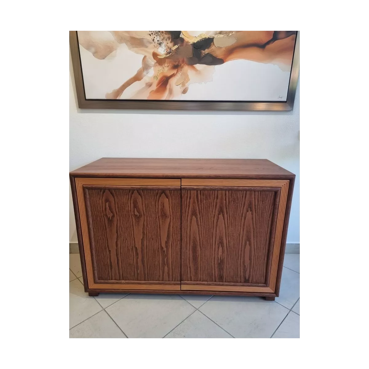 Bahut Sendaï 2 Portes Acajou et Cobre
